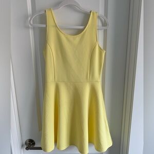 H & M divided yellow fit and flare sundress. Size 8